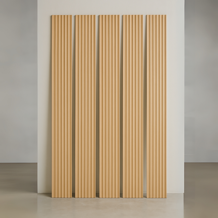 5 Planks by Panelworks leaning on a wall