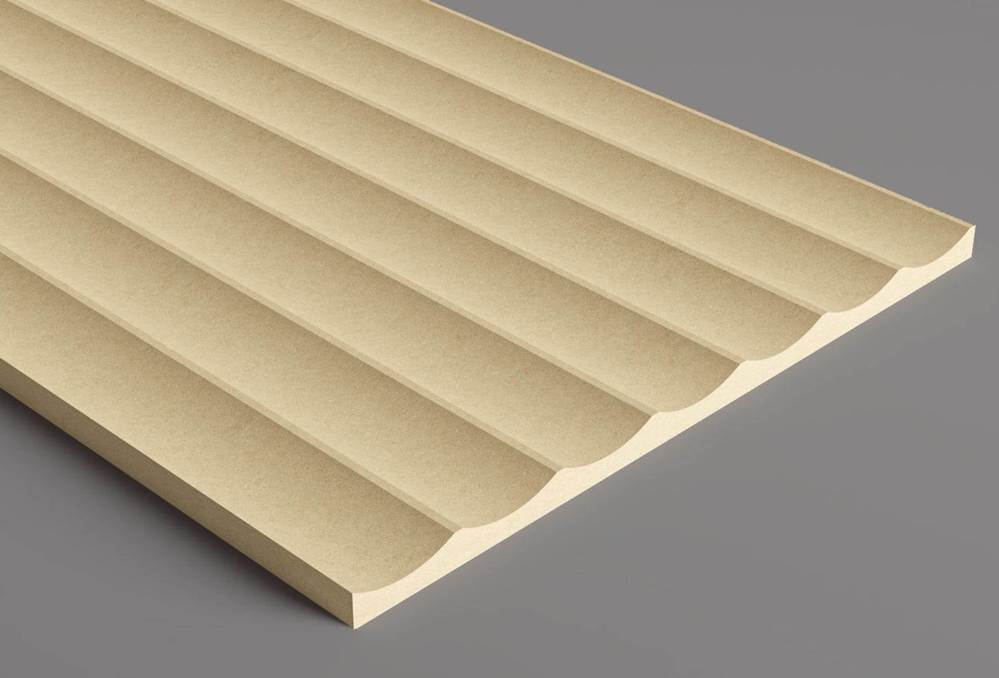 1.5" Scallop with 1/8" Ridge