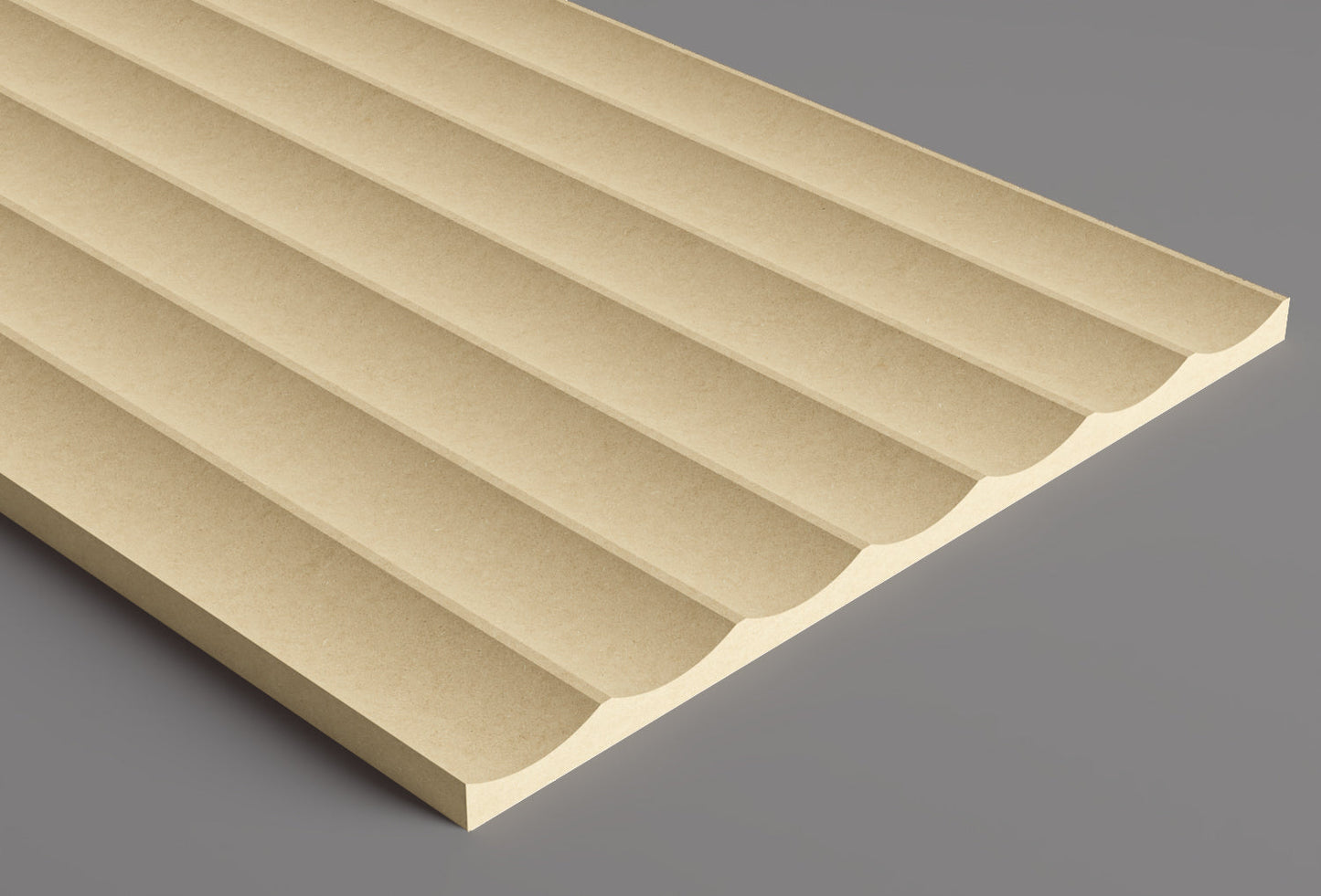 1.5" Scallop with 1/8" Ridge Plank