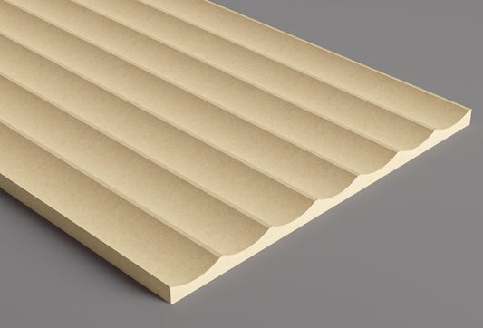 1.5" Scallop with 1/8" Ridge Plank