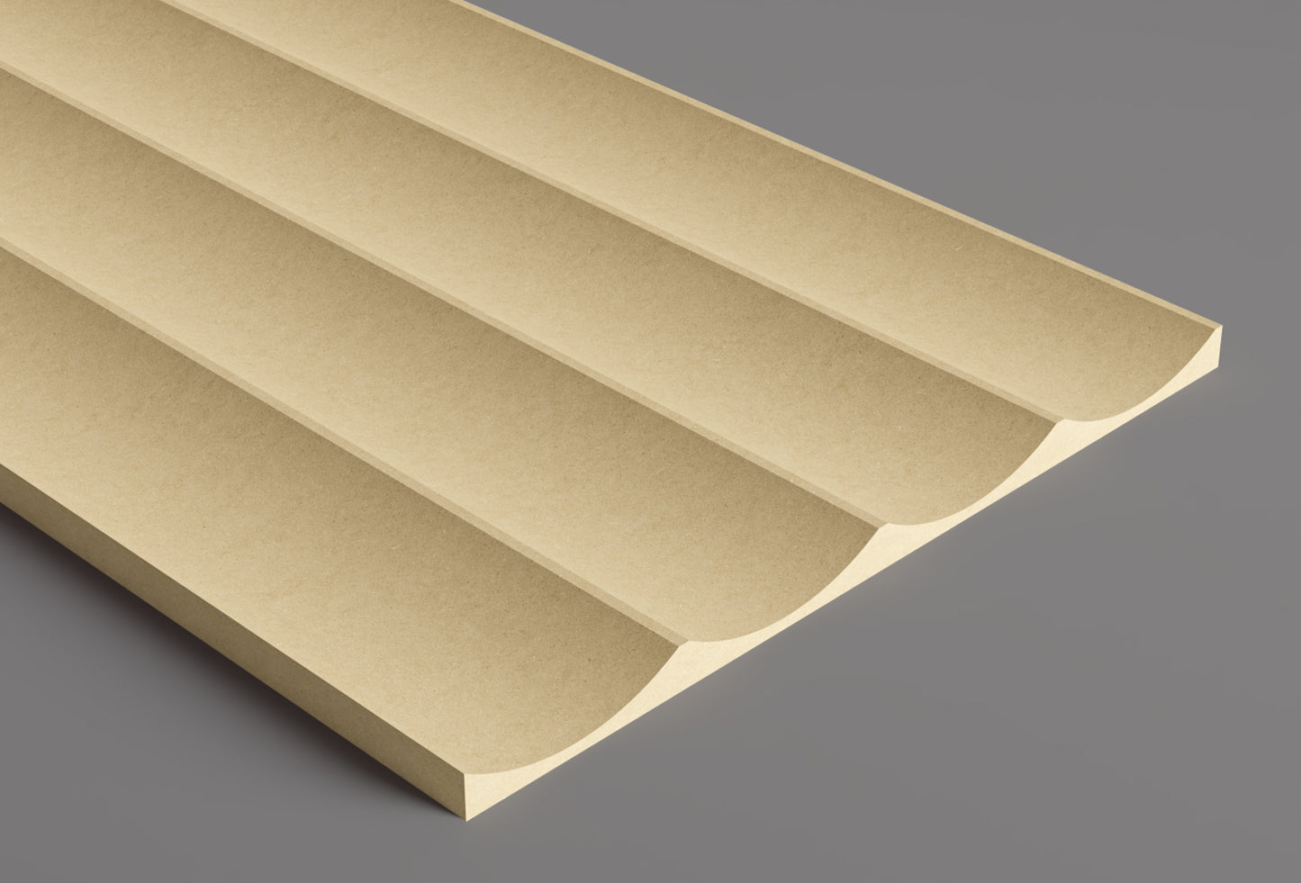 2.5" Scallop with 1/8" Ridge