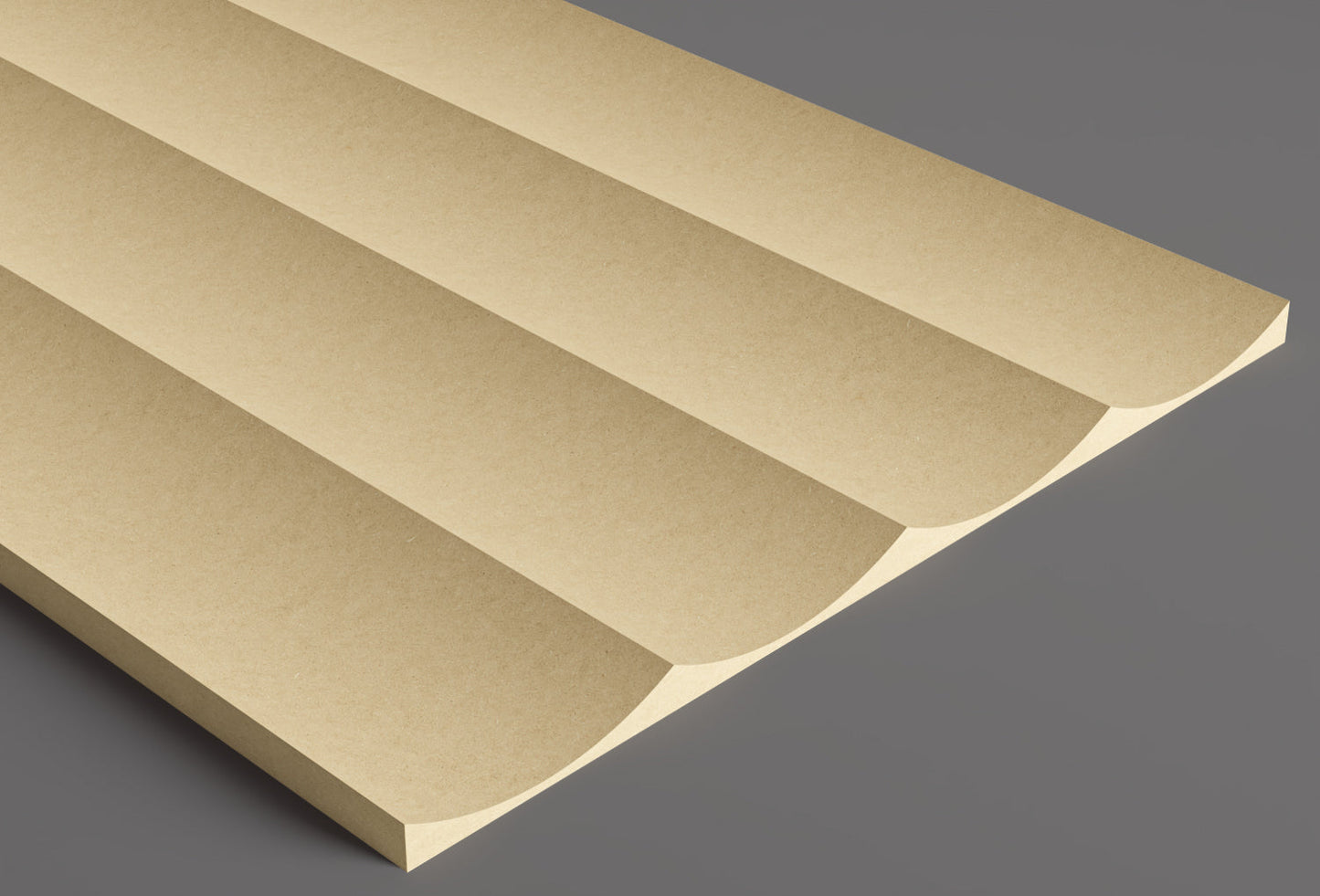 3" Scallop Plank