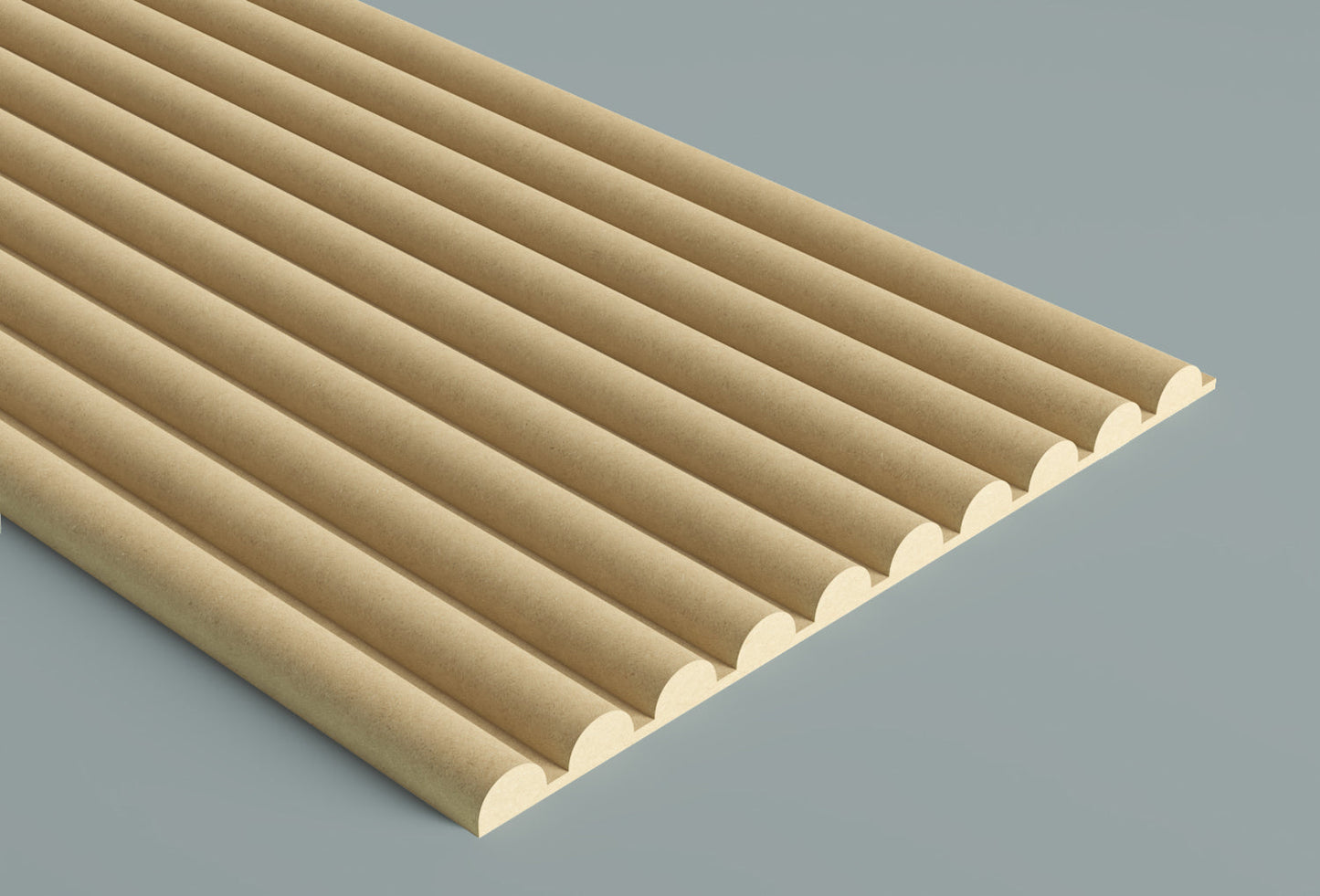 3/4" Reed with 1/4" Flat Plank
