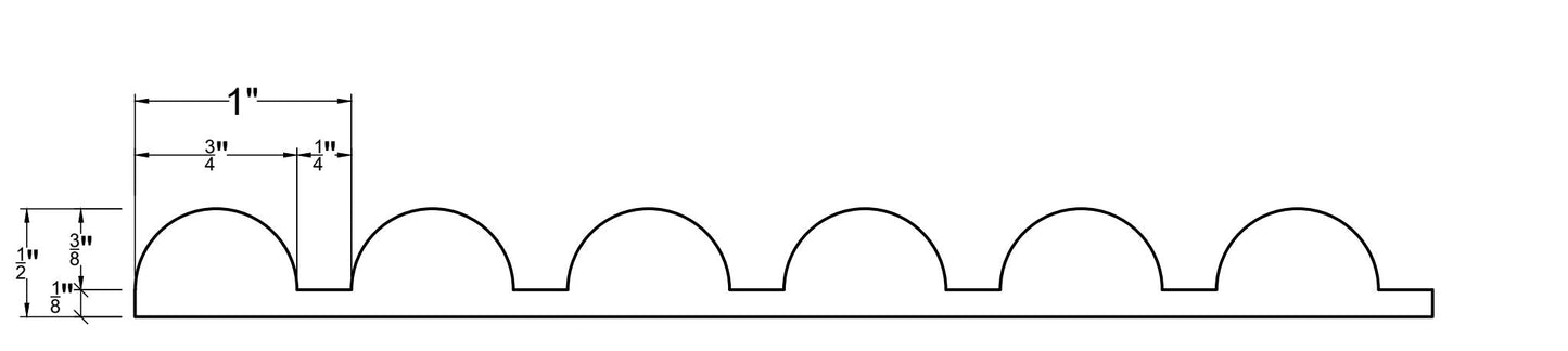 3/4" Reed with 1/4" Flat Plank