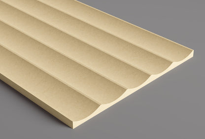 2" Scallop with 1/8" Ridge Plank