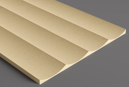 3" Scallop Plank