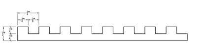 3/8" Groove with  3/8"  Ridge Plank